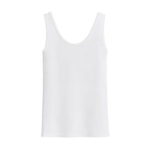CUYANA Slim Scoop Tank in White NWT | XS